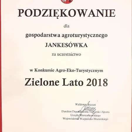 Rowerowa Przystań Jankesówka Lidzbark Warmiński