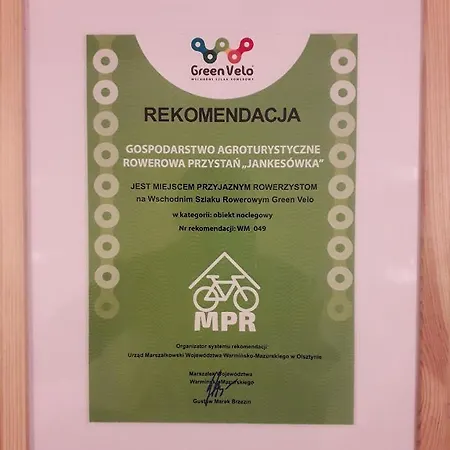 Alojamento de Turismo Rural Rowerowa Przystań Jankesówka